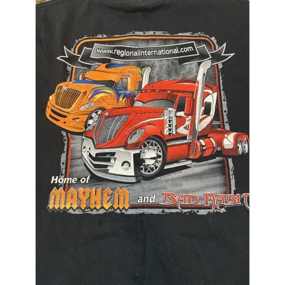 Got Diesel? Double Sided Mens Black Tshirt Graphic Print Size 3XL - Picture 4 of 6